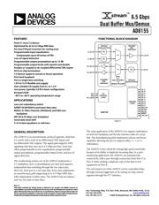 AD8155ACPZ datasheet pdf 1 page