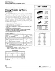 MC14029BD datasheet pdf 1 page