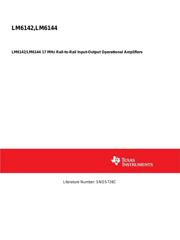LM6142AIMX/NOPB datasheet pdf 1 page