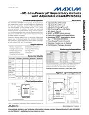 MAX6301CUA+ datasheet pdf 1 page