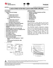 TPA2012D2RTJR datasheet pdf 1 page