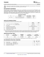 TPA2012D2RTJR datasheet pdf 2 page