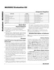 MAX6952EVKIT datasheet pdf 2 page