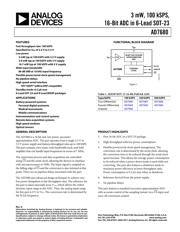 AD7680ARJ-REEL7 datasheet pdf 1 page