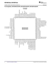 MSP430F5438AIZQW datasheet pdf 4 page