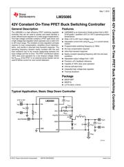 LM25085MM/NOPB datasheet pdf 1 page