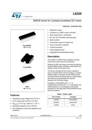 L6229DP datasheet pdf 1 page
