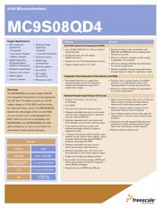 MC9S08QD4CSCR datasheet pdf 1 page