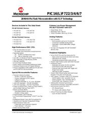 PIC16F727-I/PT datasheet pdf 1 page