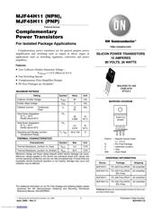 MJF44H11G datasheet pdf 1 page