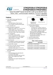 STM32F030CCT6TR datasheet pdf 1 page
