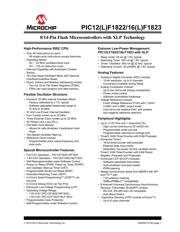 PIC16F1823T-I/ML datasheet pdf 1 page