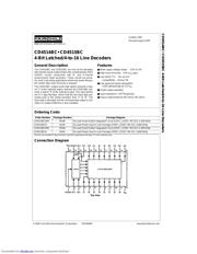 CD4514BCWM datasheet pdf 1 page