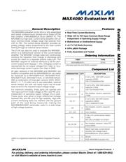MAX4080EVKIT+ datasheet pdf 1 page