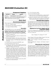MAX4080EVKIT+ datasheet pdf 2 page