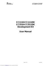 CC1110-CC1111DK datasheet pdf 1 page