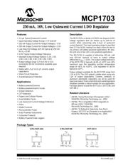 MCP1703T-3302E/DB datasheet pdf 1 page