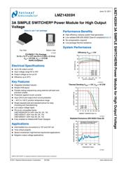 LMZ14203EVAL/NOPB datasheet pdf 2 page