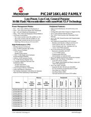 PIC24F16KL402-E/SS datasheet pdf 1 page