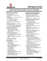 PIC16F1513T-I/MV datasheet pdf 1 page