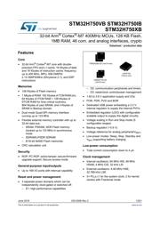 STM32H750VBT6 datasheet pdf 1 page