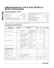MAX7300AGL datasheet pdf 2 page