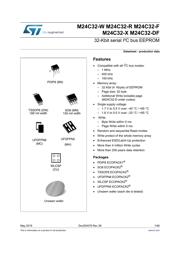 M24C32-DRDW3TP/K datasheet pdf 1 page