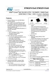 STM32F410RBT6U datasheet pdf 1 page