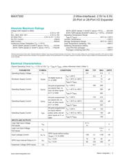 MAX7300AAX+T datasheet pdf 2 page