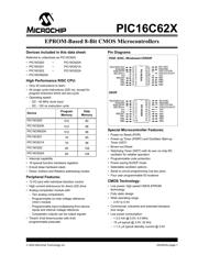 PIC16C622A-04/SS datasheet pdf 3 page