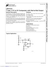 LMV7219M7X/NOPB datasheet pdf 1 page