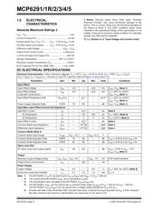 MCP6291T-E/MS datasheet pdf 2 page