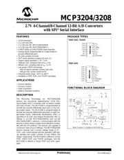 MCP3204 datasheet pdf 1 page