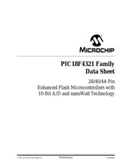 PIC18F4221-E/P datasheet pdf 1 page