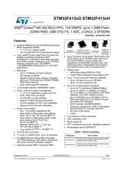 STM32F413CHU6 datasheet pdf 1 page