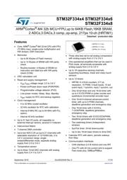 STM32F334C6T6TR datasheet pdf 1 page