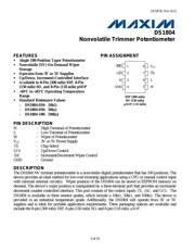DS1804-100+ datasheet pdf 1 page