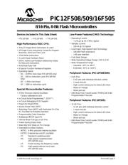 PIC12F509-E/MS datasheet pdf 3 page