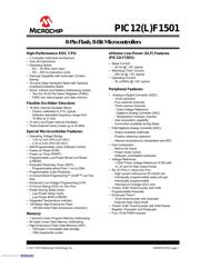 PIC12F1501-E/MS datasheet pdf 1 page