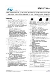 STM32F756IGK6 datasheet pdf 1 page