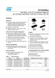 ST72F324BK4B6 datasheet pdf 1 page