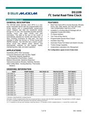 DS1339C-33 datasheet pdf 1 page