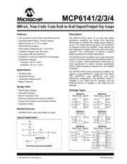 MCP6142-E/P datasheet pdf 1 page