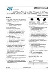 STM32F302K6U6 datasheet pdf 1 page