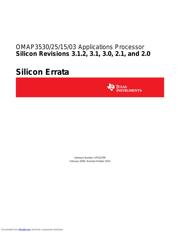 OMAP3530DCUS datasheet pdf 1 page