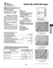 CD4514BME4 datasheet pdf 1 page