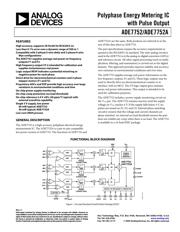 ADE7752AAR datasheet pdf 1 page