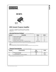 BCW71 datasheet pdf 2 page