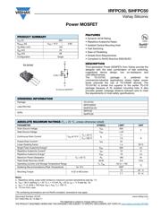 IRFPC50 datasheet pdf 1 page