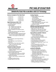 PIC16F1516T-I/ML datasheet pdf 1 page